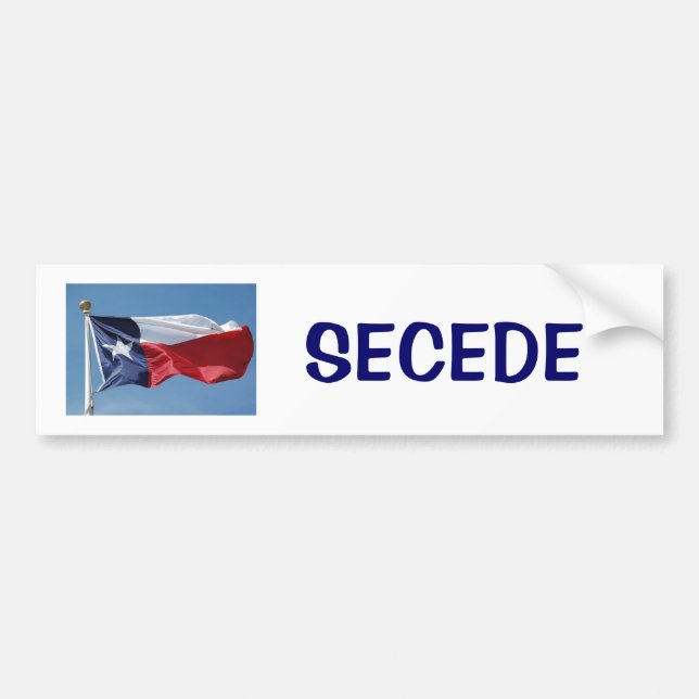 texas-flag, SECEDE Bumper Sticker (Front)