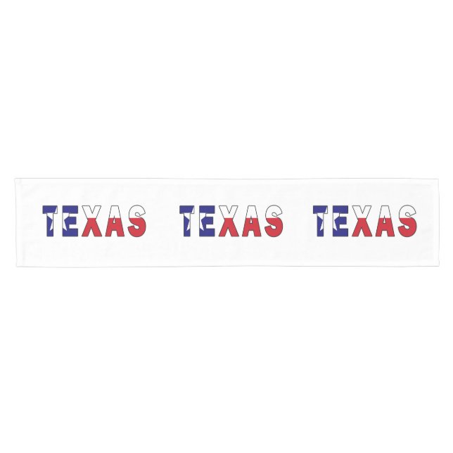 Texas Flag Short Table Runner (Horizontal)