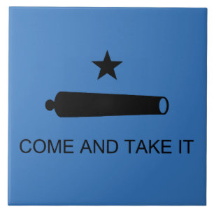 Texas Flag & Spartan Leonidas "Come and Take It!" Tile