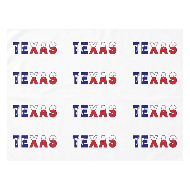 Texas Flag Tablecloth (Front (Horizontal))