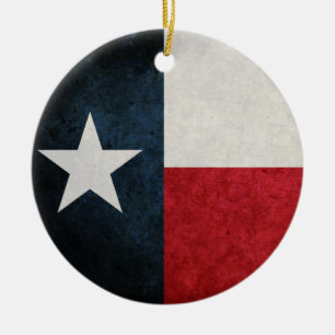 Texas Flag; Texan; Ceramic Ornament