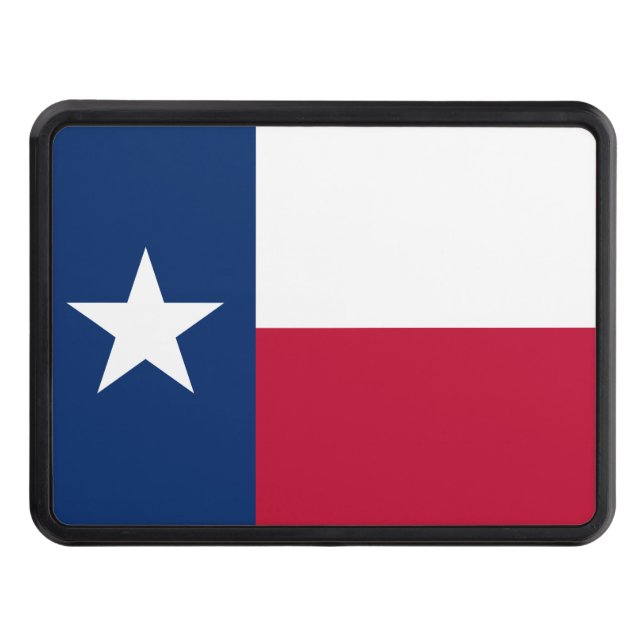 Texas flag trailer hitch cover (Front)