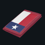 Texas flag trifold wallet<br><div class="desc">Texas flag wallet. Customize and personalize,  as desired. Choose from 8 different styles of nylon, denim or elegant leather and 6 colours colours.</div>