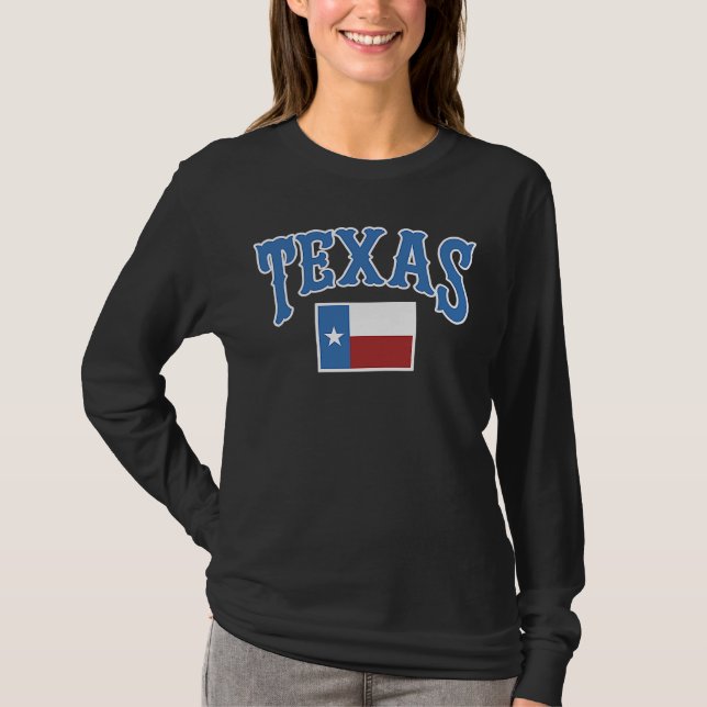 Texas Flag USA State Pride T-Shirt (Front)