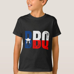 Texas Flag With Bbq  T-Shirt
