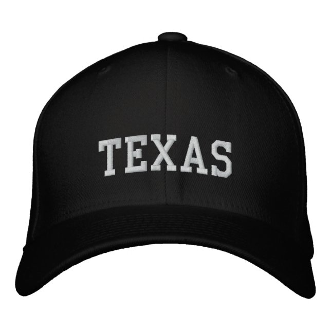 Texas Flexfit Casquette de laine noir (Devant)