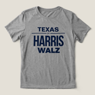 Texas for Harris Walz Tri-Blend Shirt