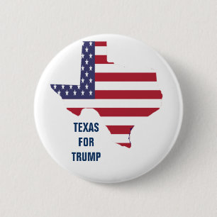 TEXAS FOR TRUMP 2 INCH ROUND BUTTON
