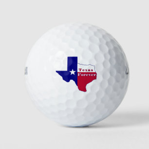 Texas Forever Flag Map Golf Balls