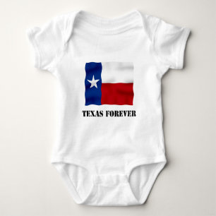 TEXAS FOREVER - Flag Text - Multi_Products Baby Bodysuit