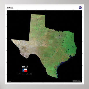Texas From Space Poster