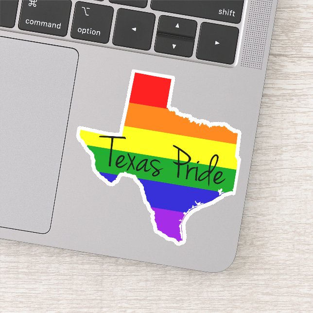 Texas Gay Pride Rainbow Laptop (Detail)