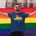 Texas Gay Pride T-Shirt<br><div class="desc">Texas filled in with a beautiful rainbow. Great gay pride gift for an Austinite or LGBT Texan. A gay Texas tee.</div>