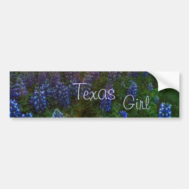 TEXAS GIRL BUMPER STICKER (Front)