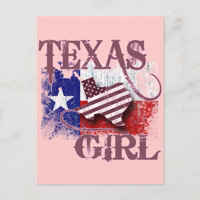 TEXAS GIRL POSTCARD (Front)