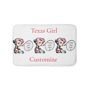 Texas Girl Thunder_Cove Bath Mat