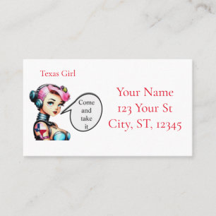 Texas Girl Thunder_Cove Business Card