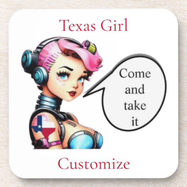 Texas Girl Thunder_Cove  Coaster (Front)