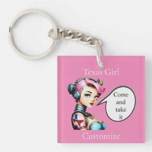 Texas Girl Thunder_Cove Keychain