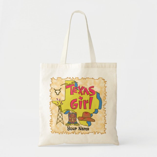 Texas Girl Tote Bag (Front)