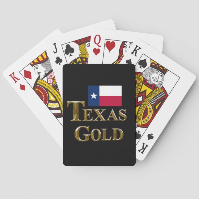 TEXAS GOLD PLAYING CARDS (Back)