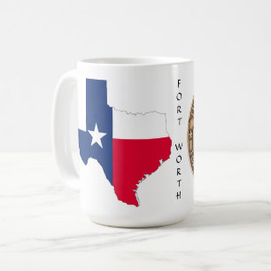 Texas Graphic & Texas Trail on white, Mug