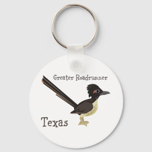 Texas Greater Roadrunner Keychain