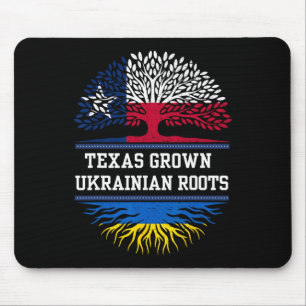 Texas Grown With Ukrainian Roots - Ukraine Mouse Pad