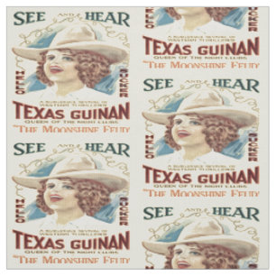 Texas Guinan Cowgirl Singer Western Fabric