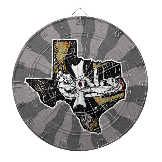 Texas Guitar Dartboard (Front)