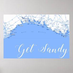 Texas Gulf Coast Poster Art