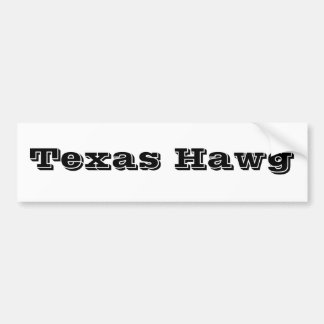 Texas Hawg Bumper Sticker