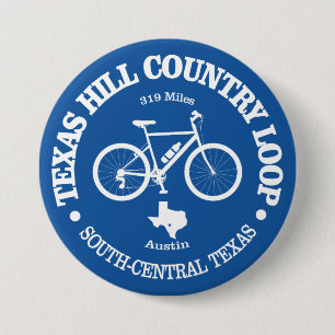 Texas Hill Country (cycling) 3 Inch Round Button