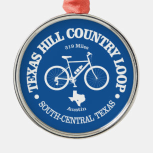 Texas Hill Country (cycling) Metal Ornament