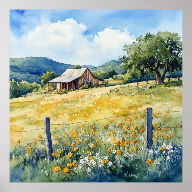 Texas Hill Country Poster (Front)