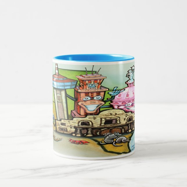 Texas Hill Country Two-Tone Coffee Mug (Center)