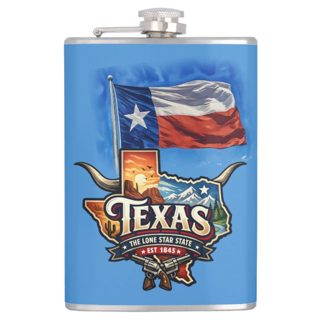TEXAS HIP FLASK (Front)