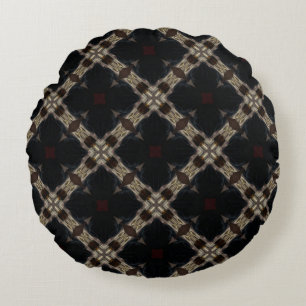 Texas Ho-Down Decor Pattern Round Pillow