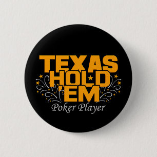 Texas Hold'Em Poker 2 Inch Round Button
