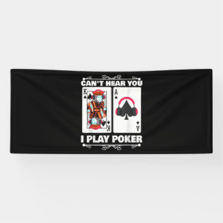 Texas Holdem Poker Cant Hear You I Play Poker Banner
