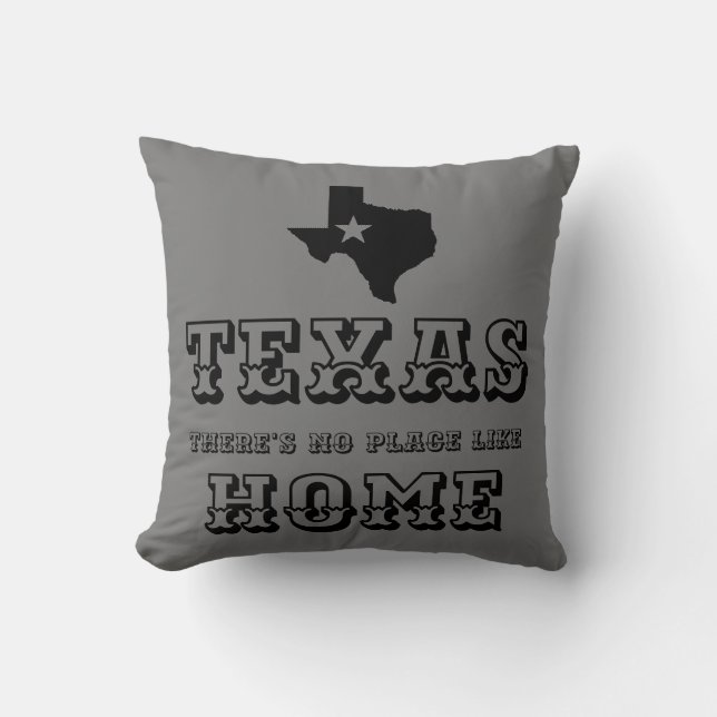 Texas Home  Throw Pillow (Front)