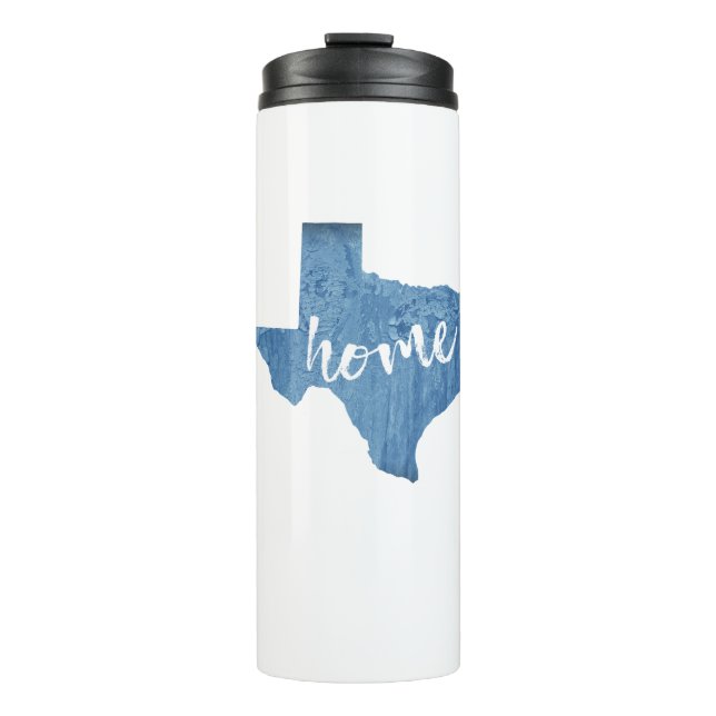 Texas Home Wood Grain Thermal Tumbler (Front)