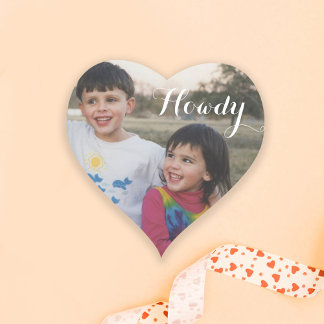 Texas Howdy Custom Photo Sticker