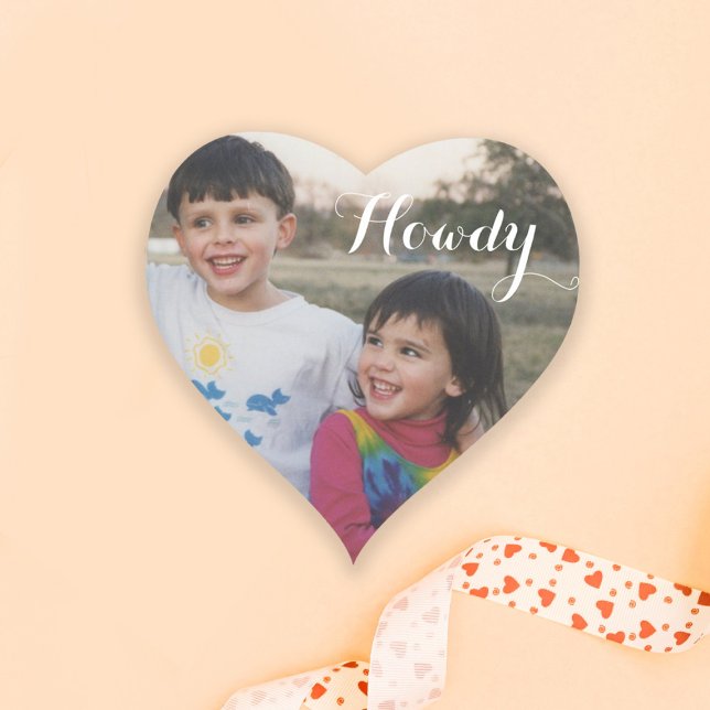 Texas Howdy Custom Photo Sticker (Creator Uploaded)