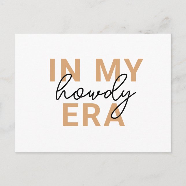 Texas Howdy Era Postcard (Front)