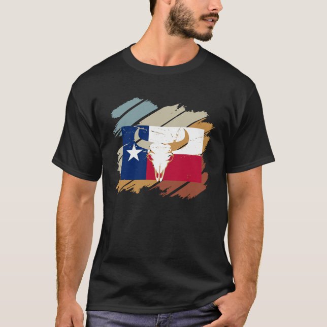 Texas  Huston San Antonio Howdy Longhorn Rodeo Ala T-Shirt (Front)