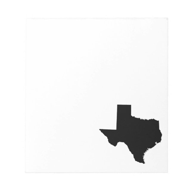 Texas in Black and White Notepad (Front)