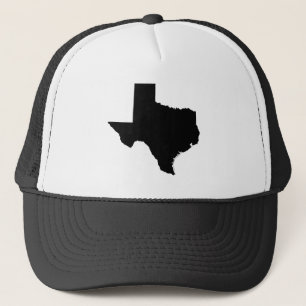 Texas in Black and White Trucker Hat