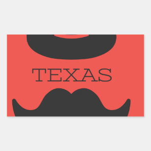 Texas in RED Sticker