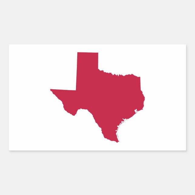 Texas in Red Sticker (Front)
